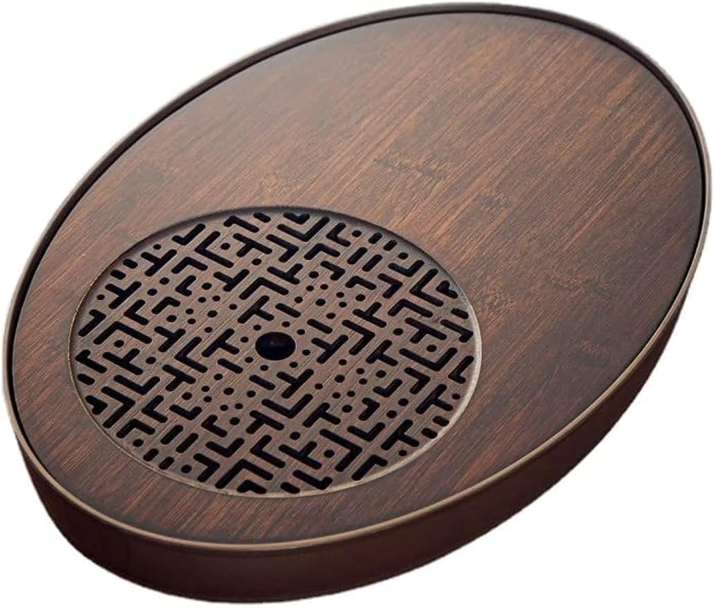 貯 中国茶器 楕円形 ティートレー 貯水式 竹製 ティー コースター カフェ 茶器 お茶 茶道具 茶台 茶道 茶台 茶盆 中国茶器セット