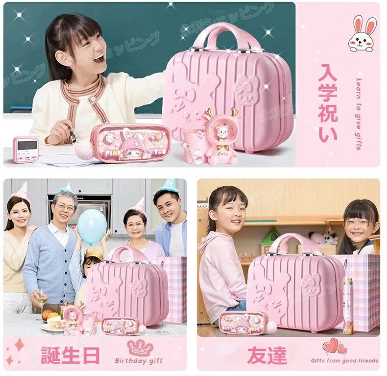 入園 文具セット のり ハサミ 消しゴム 定規 ボールペン 鉛筆 子供用文房具 知育玩具 学習玩具 描き用 収納ケース付き 携帯便利 hayashop-10043750 hayashop サンプル画像2