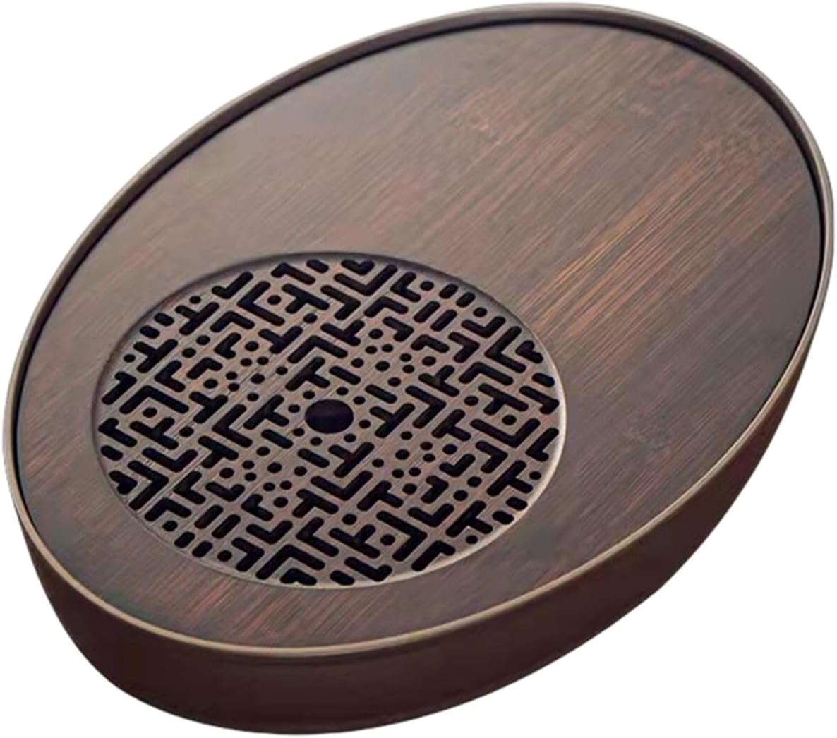 茶 中国茶器 楕円形 ティートレー 貯水式 竹製 ティーテーブル ティーホルダー 茶器 お茶 茶道具 茶台 貯水式茶盤 茶皿 中国茶器