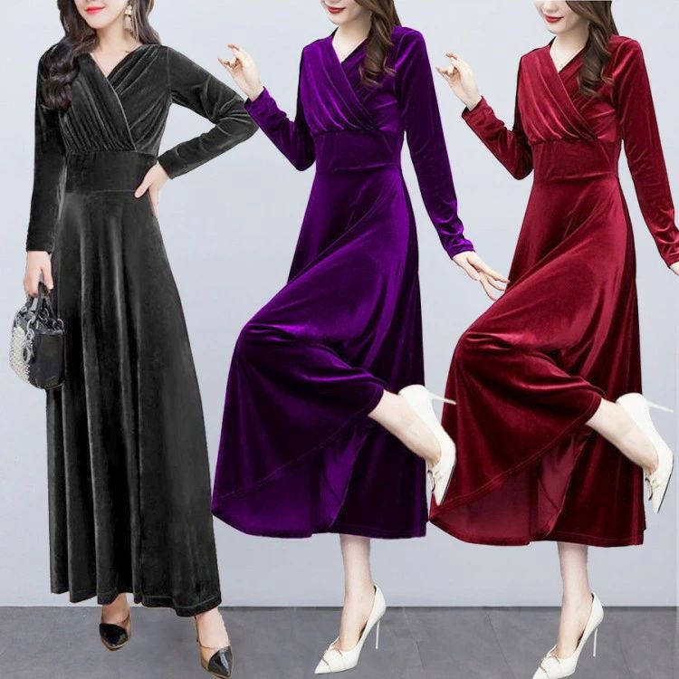 フォーマル フォーマルドレス パーティードレス ロング 秋冬 ワンピース セレモニー 長袖 きれいめ フォーマル ロングワンピース