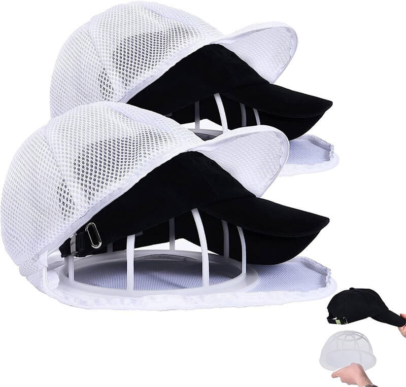 キャップ 2点セット ランドリーネット 洗濯ネット 帽子 型崩れ防止 帽子用 野球帽ワッシャー キャップ..