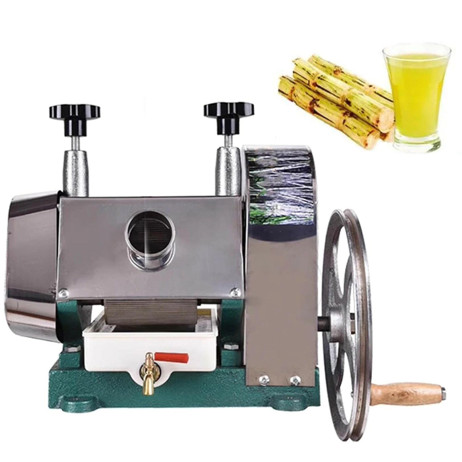 Juicer - ジューサー 手動サトウキビジューサー 手動さとうきびジューサー サトウキビ絞り機 ジュース収量90% 手動圧力調整可能 高いジュ