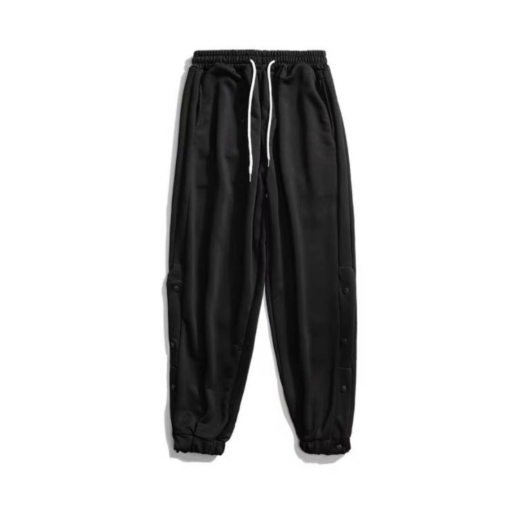 hayashopのバスケットボールパンツ ジャージパンツ サイドライン 裾ボタン スナップボタン 長ズボン 吸汗 速乾 バスケパンツ バスケットパンツ バスパン 練習用パンツ 男女兼用 メンズ レディース キッズ ジュニア 大きいサイズ スポーツウェア トレーニングウェア｜アングル3