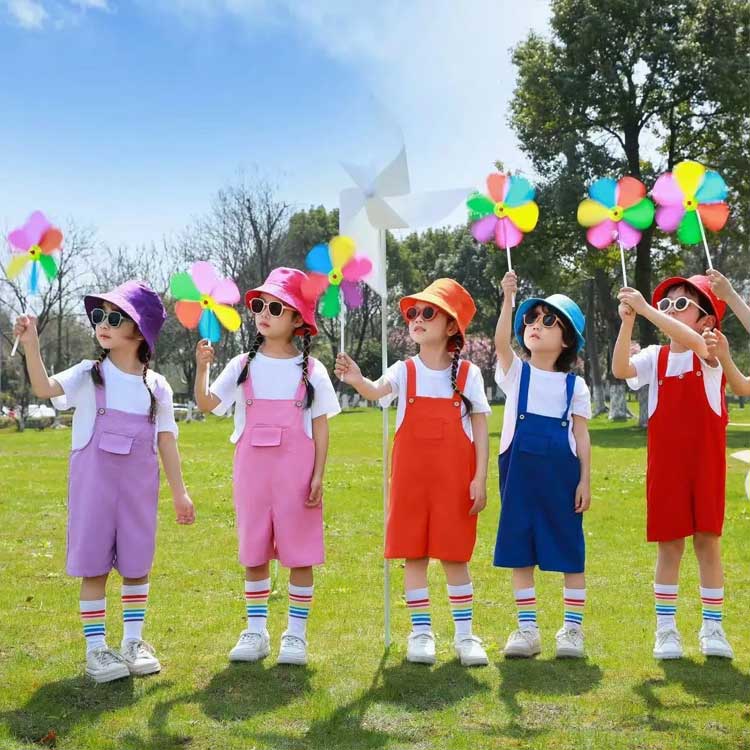 サロペットパンツ カラーパンツ ダンス衣装 女の子 男の子 カラフル サロペット オ...
