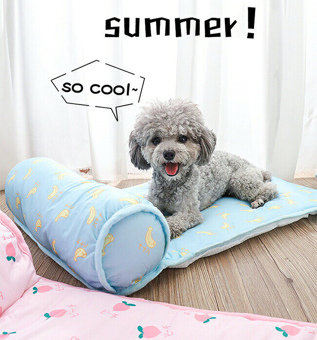 hayashopのクールマット 枕付き ひんやり 60×40cm クッション 犬猫用 ペットマット 夏用 柔らかいり 接触冷感 冷感マット 夏 暑さ対策 熱中症防止 犬 猫 寝床 ゲージ内 室内 ペット用品 犬用 猫用 いぬ ねこ うさぎ 子犬 小型犬 ぐっすり眠れる｜アングル2