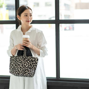 ミニトート ワンマイル バッグ レディース トートバッグ キャンバス フリルハンドル リボン かわいい 【 lifuka リフカ Sサイズ 】 ブラック グレー レオパード かわいい 大人 上品 ギフト 旅行 デート ピクニック HAYNI. ヘイニ