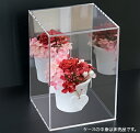 【台座:透明】アクリルケース (背面ミラータイプ)板厚(3ミリ)(外寸)幅(300)奥(300)高(410)