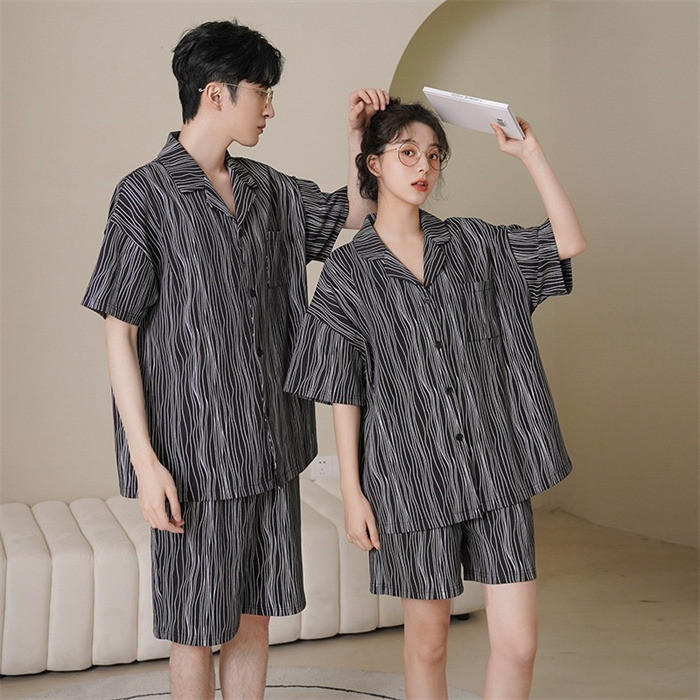 【時間限定全品10%OFF】ペアパジャマ 春夏 おしゃれ カップル ルームウェア 半袖 上下セット tシャツ＆ショートパンツ パジャマ 寝間着 寝巻き 単品売り pajamas 20代30代40代50代 綿 彼女 彼氏 夫婦 透けにくい お揃い 大きなサイズ