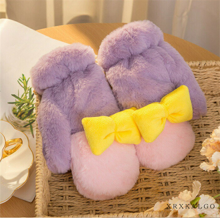 送料無料 手袋 レディース 女の子 子供 キッズ 首掛け手袋 韓国風 実用品 ファション かわいい 首掛け ふわふわ 防寒 冬 暖かい グローブ あったか プレゼント カップル 肌触りがよい 柔らかい ストラップ付き 携帯便利