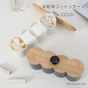 【スーパーDEAL10%ポイントバック&2点以上15%OFF】化粧用コットンケース おしゃれ 綿棒ケース 化粧ブラシ収納 防塵 小物入れ 収納ボックス 化粧道具収納ケース レディースファッション 日常雑貨 シンプル プレゼント ホワイト ブラック(3)