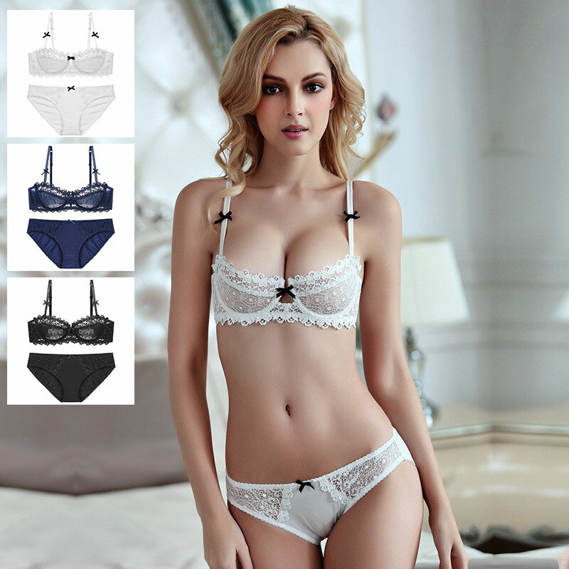 ブラジャー ショーツセット 上下セット ブラセット レディース 下着 大きいサイズ フラワー レース 華..