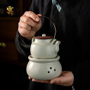 ティーポット セラミック セット 燭台 きゅうす 手作り 耐熱 ティーポット 茶こし付き ティーウォーマー キャンドルスタンド 保温 紅茶ポット 花茶 工芸茶 ...