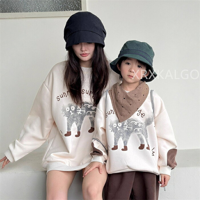 親子 ペアルック 赤ちゃん パーカー 綿 秋 冬 トップス ゆったり ママ 親子 女の子 男の子 冬 長袖 パパ 親子お揃い服 ベビー 大きいサイズ 子供 カップルお揃い 服 プレゼント クリスマス 子供服 ベビー服 キッズ 家族 3