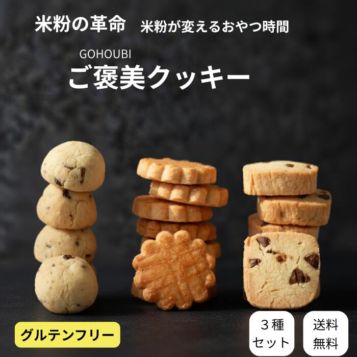 11月21日限定クーポン配布中！米粉クッキー3種類 チョコチップクッキー 塩バタークッキー カカオニブクッキー 米粉 クッキー クッキー バター お取り寄せスイーツ 米粉のお菓子 グルテンフリー 国産米粉 ご褒美 ダイエット 美容 健康 焼き菓子 小麦なし 手作り