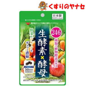 野菜や果物を凝縮した246種類の植物発酵エキスと酵母をカプセルに詰めました。日頃の健康管理にお役立てください。※パッケージは予告なく変更されることがあります。 ■商品特徴 野菜や果物を凝縮した246種類の植物発酵エキスと酵母をカプセルに詰め...