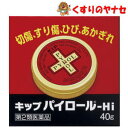 キップパイロールHiは淡黄白色の軟膏です。軽度のやけど、日やけ、切傷などによく効きます。 【※お取り寄せ品】※パッケージは予告なく変更されることがあります。 ■商品特徴 キップパイロールHiは淡黄白色の軟膏です。軽度のやけど、日やけ、切傷などによく効きます。 ■効能・効果 軽度のやけど、切傷、すり傷、ひび、あかぎれ、かみそりまけ、日やけ、雪やけによる炎症 ■内容成分・成分量 100g中 イソプロピルメチルフェノール・・・0.1g 酸化亜鉛・・・6.018g フェノール・・・0.444g サリチル酸・・・0.056g 添加物として、パラフィン、サラシミツロウ、ラノリン、サリチル酸メチル、ワセリン、香料を含有しています。 ■用法・用量 疾患の程度により、適量を患部に塗布するか、又はガーゼ等にのばして貼付してください。 【用法・用量に関連する注意】 (1)小児に使用させる場合には、保護者の指導監督のもとに使用させてください。 (2)目に入らないように注意してください。万一、目に入った場合には、すぐに水又はぬるま湯で洗ってください。なお、症状が重い場合には、眼科医の診療を受けてください。 (3)外用にのみ使用してください。 ■使用上の注意 ■相談してください 1．次の人は使用前に医師、薬剤師又は登録販売者に相談してください。 (1)医師の治療を受けている人。 (2)薬などによりアレルギー症状を起こしたことがある人。 (3)患部が広範囲の人。 (4)湿潤やただれのひどい人。 (5)深い傷やひどいやけどの人。 2．使用後、次の症状があらわれた場合は、副作用の可能性があるので、直ちに使用を中止し、この文書を持って医師、薬剤師又は登録販売者に相談してください。 皮膚：発疹・発赤、かゆみ 3．5〜6日間使用しても症状がよくならない場合は使用を中止し、この文書を持って医師、薬剤師または登録販売者に相談してください。 ■保管及び取扱い上の注意 (1)直射日光の当たらない湿気の少ない涼しいところに保管してください。 (2)小児の手の届かない所に保管してください。 (3)他の容器に入れ替えないでください。（誤用の原因になったり品質が変わることがあります。） (4)使用期限を過ぎた製品は、使用しないでください。 ■商品情報 商品名　　：キップパイロールHi 内容量　　：40g 医薬品区分：【第2類医薬品】 使用期限　：出荷時100日以上期限のある商品を送ります。 ■お問い合わせ キップ薬品株式会社 お客様相談室 電話番号：03-3717-3568 受付時間：9：00〜17：00（土・日・祝日を除く） 広告文責：くすりのヤナセ