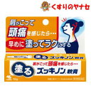 ●肩・首筋に早めに塗っておくと、頭痛を軽くすませてくれる軟膏タイプのお薬です。 ●有効成分が血行を促進しながら筋肉の緊張を和らげ、頭痛を楽にしていきます。 ●スッキリ爽快な塗り心地です。※パッケージは予告なく変更されることがあります。 ■商品特徴 ●肩・首筋に早めに塗っておくと、頭痛を軽くすませてくれる軟膏タイプのお薬です。 ●有効成分が血行を促進しながら筋肉の緊張を和らげ、頭痛を楽にしていきます。 ●スッキリ爽快な塗り心地です。 ■効能・効果 頭痛、肩のこり、筋肉痛、神経痛、腰痛、歯痛、ロイマチス、関節痛、打撲、ねんざ ■内容成分・成分量 100g中 サリチル酸メチル・・・12g l-メントール・・・6g ユーカリ油・・・2g 添加物として、テレビン油、ステアリン酸、ステアリルアルコール、モノステアリン酸グリセリン、セチル硫酸Na、プロピレングリコール、トリエタノールアミン、カルボキシビニルポリマー、香料を含有しています。 ■用法・用量 適宜量を取り患部に塗擦してください。 【用法・用量に関する注意】 (1)使用のつどキャップをしっかりしめてください。 (2)小児に使用させる場合には、保護者の指導監督のもとに使用させてください。 (3)目に入らないように注意してください。万一、目に入った場合には、すぐに水またはぬるま湯で洗ってください。なお、症状が重い場合には、眼科医の診療を受けてください。 (4)外用にのみ使用してください。 ●塗擦部位をラップフィルムなどの通気性の悪いもので覆わないでください。 ●皮ふの特に弱い人は、同じところに続けて使用しないでください。 ●こめかみ、おでこには塗らないでください。（目に入ることがある） ■使用上の注意 ■してはいけないこと （守らないと現在の症状が悪化したり、副作用が起こりやすくなる） 1．次の部位には使用しないでください。 (1)目や目の周囲（こめかみなど）、粘膜など。 (2)湿疹、かぶれ、傷口。 ■相談すること 1．次の人は服用前に医師、薬剤師又は登録販売者にご相談ください。 (1)医師の治療を受けている人。 (2)薬などによりアレルギー症状を起こしたことがある人。 2．使用後、次の症状があらわれた場合は副作用の可能性があるので、直ちに使用を中止し、この文書を持って医師、薬剤師又は登録販売者に相談してください。 【関係部位】【症状】 皮膚：発疹・発赤、かゆみ 3．5〜6日間使用しても症状がよくならない場合は使用を中止し、この文書を持って医師、薬剤師または登録販売者に相談してください。 ■保管及び取扱い上の注意 (1)直射日光を避け、なるべく涼しい所に密栓して保管してください。 (2)小児の手の届かない所に保管してください。 (3)他の容器に入れかえないでください。（誤用の原因になったり品質が変わります） (4)使用期限を過ぎた製品は、使用しないでください。 ■商品情報 商品名　　：塗るズッキノン軟膏 内容量　　：15g 医薬品区分：【第3類医薬品】 使用期限　：出荷時100日以上期限のある商品を送ります。 ■お問い合わせ 小林製薬株式会社 お客様相談室 電話番号：0120-5884-01 受付時間：9:00〜17:00(土、日、祝日を除く) 広告文責：くすりのヤナセ