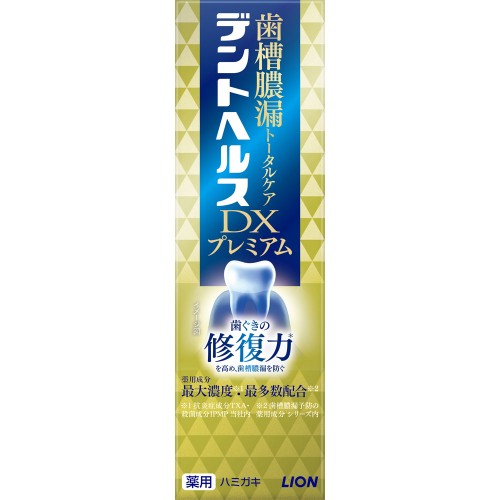 Rakuten - デントヘルス薬用ハミガキ DXプレミアム【90g】(ライオン)