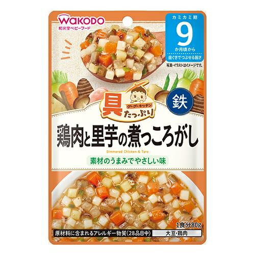 具たっぷりグーグーキッチン　鶏肉と里芋の煮っころがし　【80g】(アサヒグループ食品)