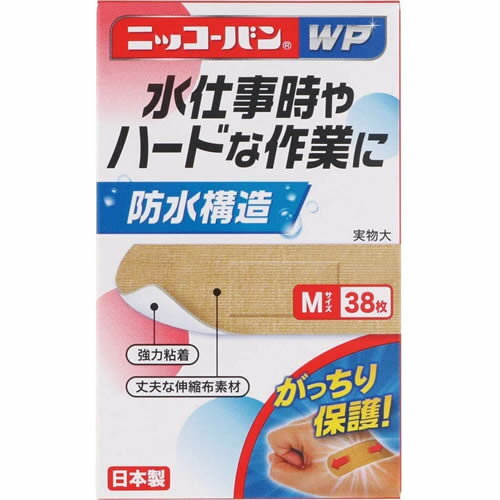 ニッコーバンWP　No.504　Mサイズ　【38枚入】(日廣薬品)