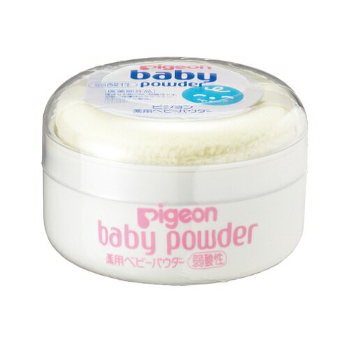 【医薬部外品】薬用ベビーパウダー イエローパフ付 【30g】(ピジョン)【ベビー用品/ベビースキンケア】