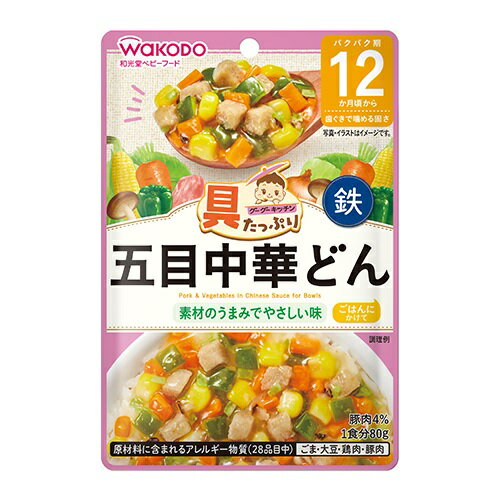 具たっぷりグーグーキッチン　五目中華どん　【80g】(アサヒグループ食品)