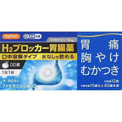 ★【第1類医薬品】ファモガスOD錠10　【12錠】(新新薬品工業)【セルフメディケーション税制対象】