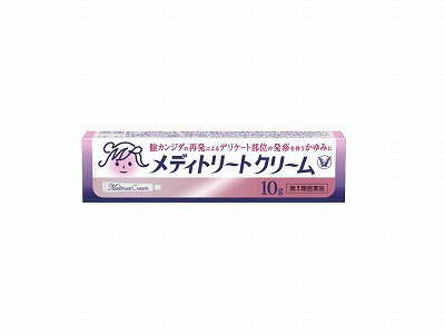 ※当店薬剤師からのメールにご返信を頂けないと注文キャンセルとなります。※返信メールが到着した時点で薬剤師が内容を確認後、ご注文確定となります。添付文書の情報はこちらからご確認いただけます。添付文書2ページ目内容量10g商品説明●カンジダ菌は、健康な女性でも皮膚、口の中、消化管、腟に存在します。 　 腟カンジダは、かぜ、疲労、ストレスなどで免疫機能が低下したり、以下の 要因で腟の中のカンジダ菌が増殖し、発症する疾患で、腟のかゆみ、おりもの （白色）、発赤、熱感、痛みを生じます。一度発症すると再発しやすい疾患 です。 　 ・ホルモンの変化（月経前）　・抗生物質　・ピル　・妊娠　・糖尿病　 　　 ・服装（湿ったり、きつい下着） ●メディトリートクリームは、有効成分のミコナゾール硝酸塩がカンジダ菌に 　 対して強い抗菌作用を示し、不快な症状をやわらげる外陰用クリームです。 腟症状を伴う場合は、必ずメディトリートと併用してご使用ください。効能効果腟カンジダの再発による、発疹を伴う外陰部のかゆみ（過去に医師の診断・治療を受けた方に限る）ただし、腟症状（おりもの、熱感等）を伴う場合は、必ず腟剤（腟に挿入する薬）を併用してください。配合成分□ミコナゾール硝酸塩 ：10mg用法・容量成人（15歳以上60歳未満）、1日2〜3回、適量を患部に塗布してください。ただし、3日間使用しても症状の改善がみられないか、6日間使用しても症状が消失しない場合は、医師の診療を受けてください。 （1）外陰部症状のみの場合： 　　本剤を使用してください。 　　腟剤（腟に挿入する薬）との 　　併用が望まれます。 （2）腟症状（おりもの、熱感等） 　　 を伴う場合：本剤に腟剤 （腟に挿入する薬）を併用し てください。 ※ご使用の前に入浴するか、 ぬるま湯で患部を清潔にし、 使用してください。使用上の注意点・腟カンジダの再発で、発疹を伴う外陰部の かゆみのある方 ・3日間使用しても症状の改善がみられないか、 6日間 使用しても症状が消失しない場合は、 医師の診療を 受けてください。使用期限使用期限まで半年以上ある商品をお届致します。発売販売元・お客様相談室製品に関するお問い合わせは 大正製薬(株)『お客様119番室』 住所：〒170-8633　東京都豊島区高田3丁目24番1号 電話番号：03-3985-1800 受付時間：8:30〜21:00(土、日、祝日を除く) ※お客様とのお電話は、お問い 　 合わせの内容を正確に承ると ともに回答の内容を確認する ため、録音させていただくこと があります。メーカー名大正製薬(株)製造販売元大正製薬(株)広告文責株式会社コクミン 電話：06-6671-0315区分第1類医薬品 文責：吉田修吾 日本製こちらの商品は、おひとり様3個までとさせていただいております。※当店薬剤師からのメールにご返信を頂けないと注文キャンセルとなります。※返信メールが到着した時点で薬剤師が内容を確認後、ご注文確定となります。お電話での確認も可能です。(薬剤師吉田まで)TEL06-6671-0315平日：10:00〜17:00