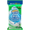 スクラビングバブル 流せるトイレブラシ フローラルソープ 替えブラシ 【12個入】(ジョンソン)(3)