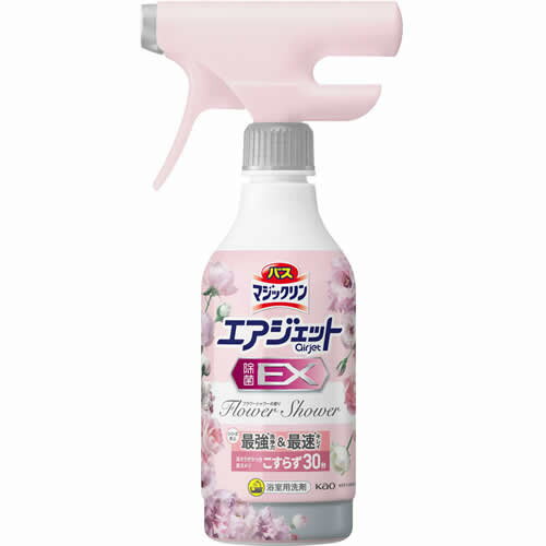 バスマジックリン エアジェット 除菌EX フラワーシャワーの香り 本体 【390ml】(花王)