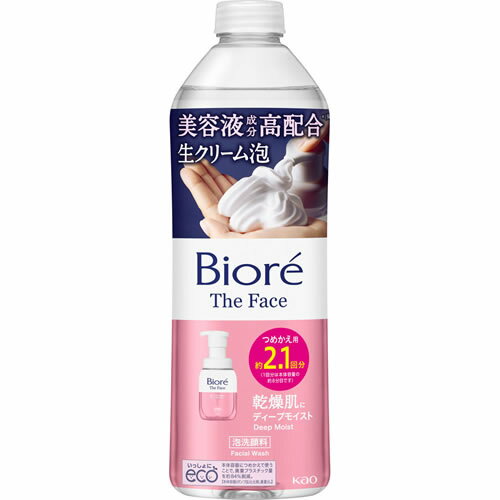 ビオレ　ザフェイス　泡洗顔料　ディープモイスト　つめかえ用　【340ml】(花王)