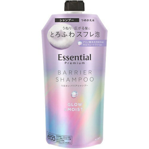 エッセンシャルプレミアム　うるおいバリアシャンプー グロウ＆モイスト　つめかえ用　【340ml】(花王)