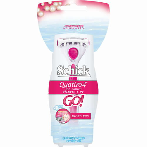 シック クアトロ4フォーウーマン ホルダーGO(替刃装着済み)【除毛/脱毛】 シック クアトロ4フォーウーマン ホルダーGO(替刃装着済み)【除毛/脱毛】