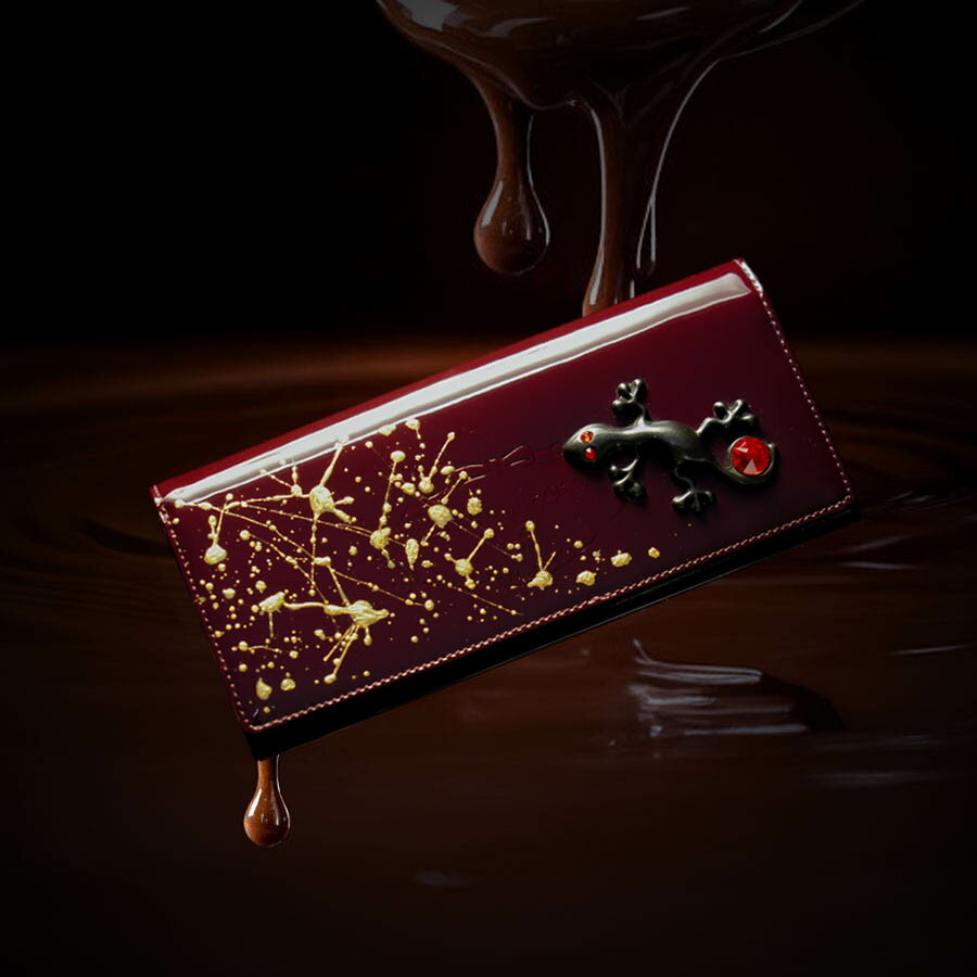 楽天限定バッグと出会えるエルトゥーク【FRUTTI】すべてのチョコレートホリックに贈る、わがままをたっぷり詰め込んだチョコレートウォレット。ALBA Chocolate Holic （アルバチョコレートホリッククリスタルサラマンダー）356-103201-4172