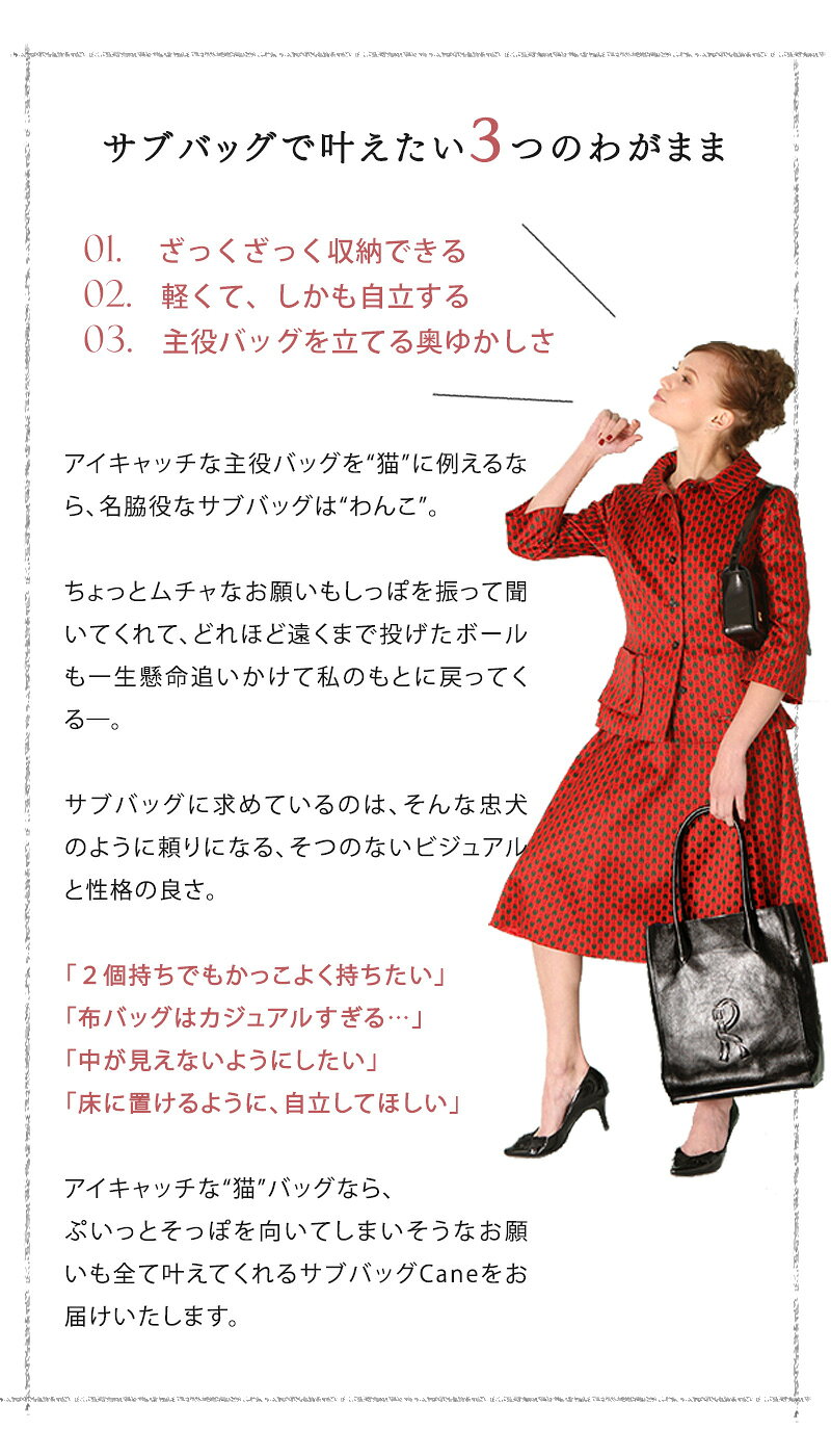 【ロベルタ】A4がざくざく入る、オイルヌメレザーのRロゴ優秀サブバッグCane（カー...