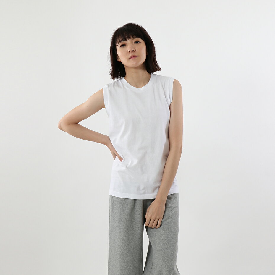 【公式】ヘインズ Hanes ウィメンズ ジャパンフィット【2枚組】スリーブレスTシャツ 5.3oz 20SS Japan Fit for HER (HW5317)