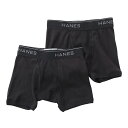 【公式】ヘインズ Hanes 1枚あたり495円！【2枚組】Hanes キッズ ボクサーブリーフ 下着 23FW インナー (HBJB-600)★ ショーツ 下着 パンツ M L LL アンダーウエア まとめ買い トランクス男性 オールシーズン 着心地良い 肌触り 無地 ロゴ メンズ 男性 オールシーズン