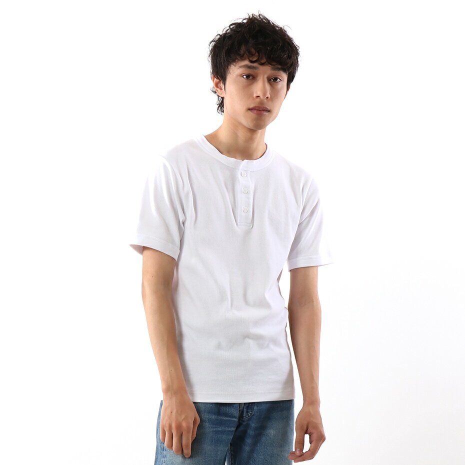 【公式】ヘインズ Hanes ビーフィー リブヘンリーネックTシャツ 21SS BEEFY-T ヘインズ(HM1-T103)