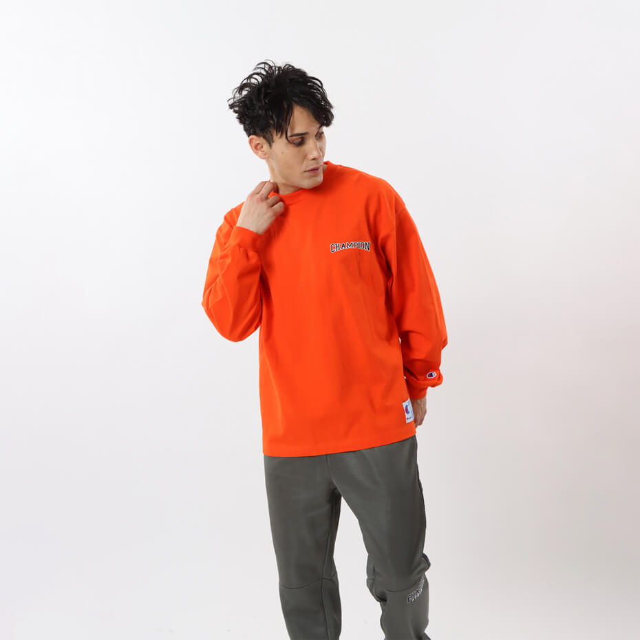 【公式】チャンピオン【30%OFFセール】Champion ロングスリーブTシャツ 23FW アクションスタイル(C3-Y409)★ メンズ レディース ユニセックス ロンT 長袖 ロングTシャツ