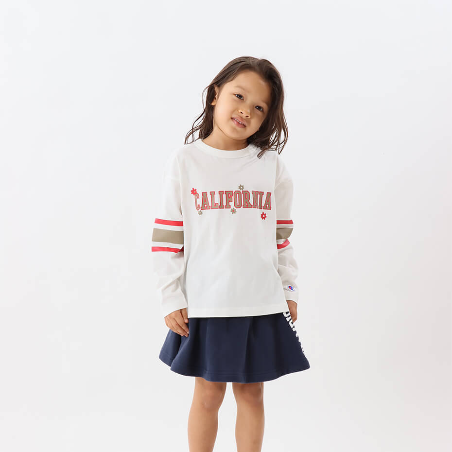 【公式】チャンピオン【30%OFFセール】Champion ガールズ ロングスリーブTシャツ 23FW ガールズカジュアル(CK-Y413)のサムネイル
