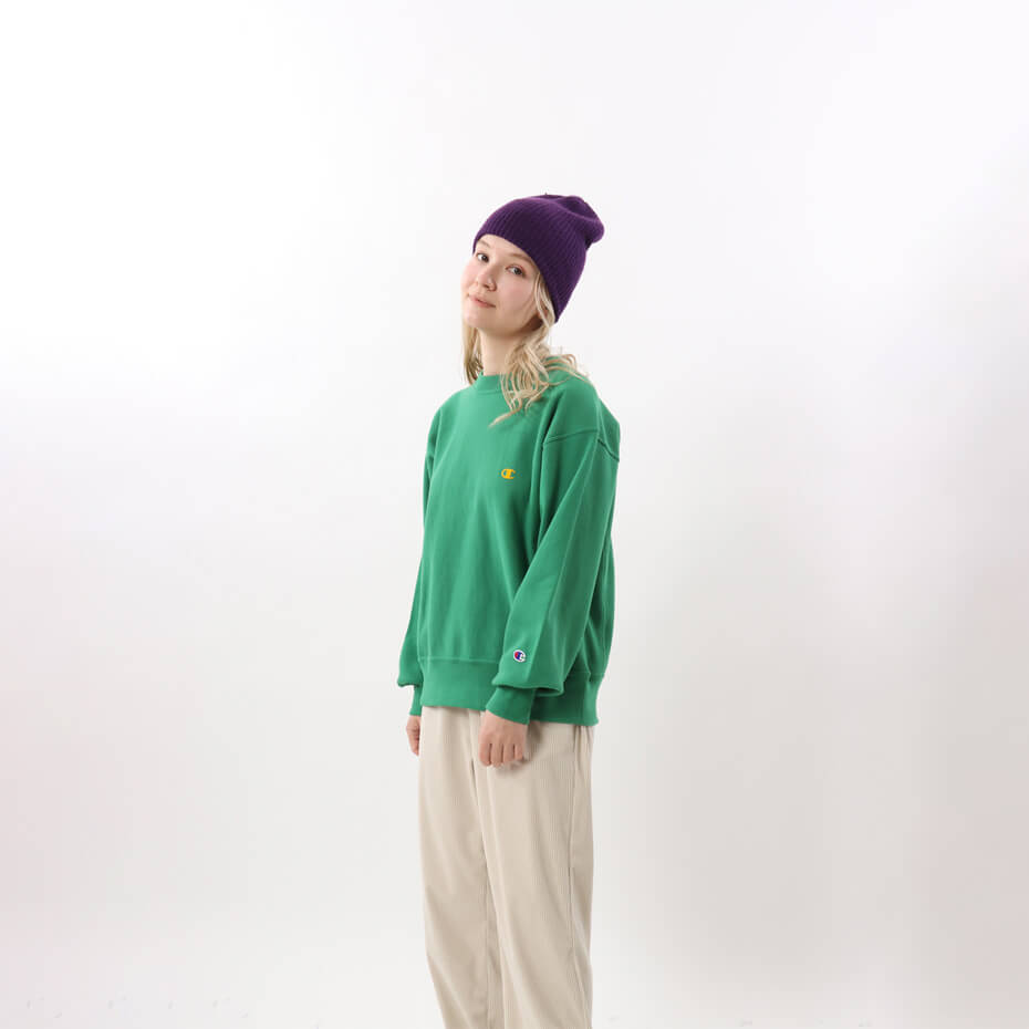 【公式】チャンピオン【30%OFFセール】Champion ウィメンズ クルーネックスウェットシャツ 23FW (CW-Y019)★レディース 女性用 女性 sweat スウェット ( トレーナー )のサムネイル