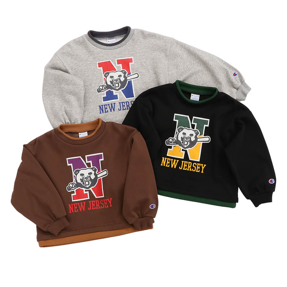 【公式】チャンピオン【30%OFFセール】Champion キッズ クルーネックスウェットシャツ 23FW ボーイズカジュアル(CK-Y011)★子供 子ども こども 子供服 キッズ服 女の子 男の子 sweat スウェット ( トレーナー )