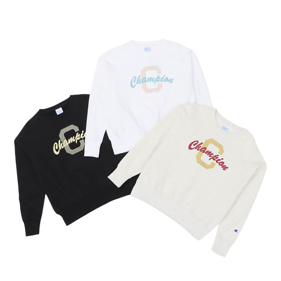 【公式】チャンピオン【30%OFFセール】Champion ウィメンズ クルーネックスウェットシャツ 23FW (CW-Y016)★レディース 女性用 女性 sweat スウェット ( トレーナー ) BASIC+ 1