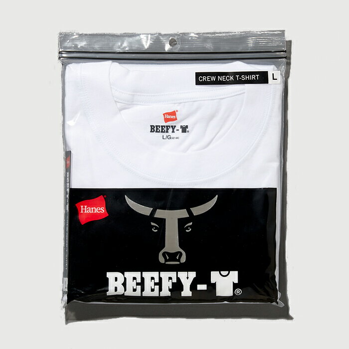 ヘインズ Hanes BEEFY-T Tシャツ 24SS BEEFY-T (H5180)★ビーフィー 半袖 白T 肉厚 ヘビーウェイト 厚手 タグ無 タグレス 綿100 コットン XS S M L XL パックT 無地