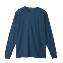 ヘインズ Hanes クルーネックロングスリーブ Tシャツ 23FWヘインズ(HM4-Y102)★ ロンT 長袖 Tシャツ 下着 インナーウエア アンダーウエア インナー まとめ買い 着心地良い 肌触り 無地 ロゴ メンズ 男性 オールシーズン