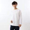 楽天Champion Hanes 公式【公式】ヘインズ【30％OFFセール】 Hanes クルーネックロングスリーブ 23FWHanes H ヘインズ（HM4-Y101）★ ロンT 長袖 Tシャツ 下着 インナーウエア アンダーウエア インナー まとめ買い 着心地良い 肌触り 無地 ロゴ メンズ 男性 オールシーズン