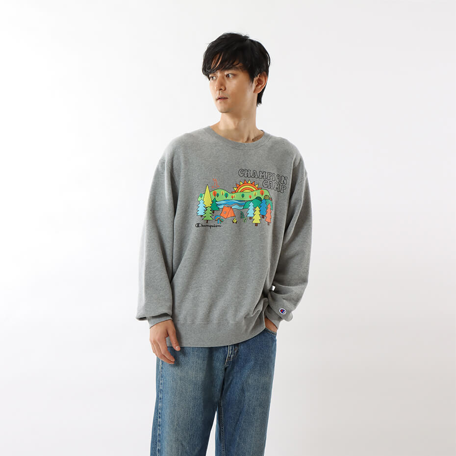 【公式】チャンピオン【30%OFFセール】 Champion クルーネックスウェットシャツ 23SS メンズカジュアル(C3-X003)★ メンズ レディース sweat スウェット ( トレーナー )