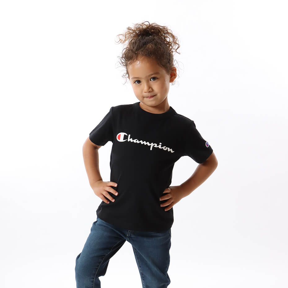 【公式】チャンピオン Champion キッズ ショートスリーブTシャツ 23SS ベーシック(CK-T302)★半袖 子供 子ども こども 子供服 ジュニア キッズ服 女の子 男の子のサムネイル