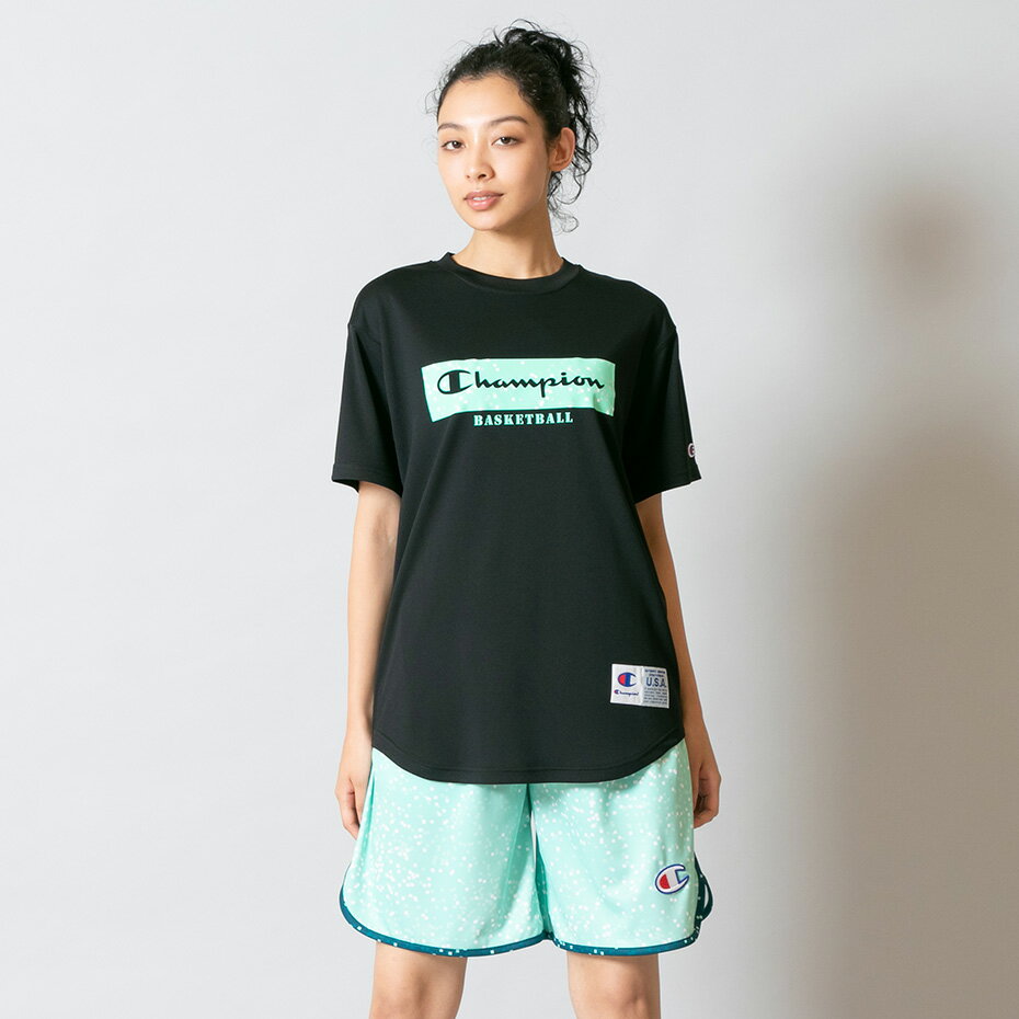 メール便送料無料 CONVERSE(コンバース) バスケット ガールズプリントTシャツ CB332352-1924