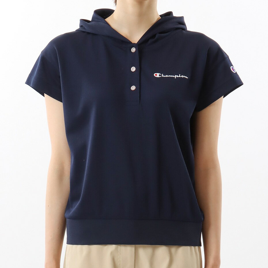 【公式】チャンピオン【30%OFFセール】Champion ウィメンズ フーデッドシャツ 23SS GOLF(CW-XG305)★レディース 女性用 女性